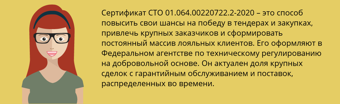 Получить сертификат СТО 01.064.00220722.2-2020 в Еманжелинск
